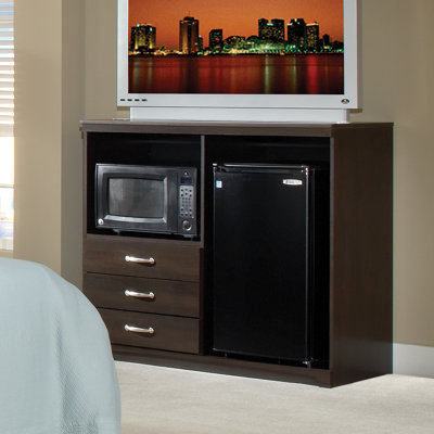 Mini Fridge Cabinet Furniture Microfridge Cabinets | Wayfair
