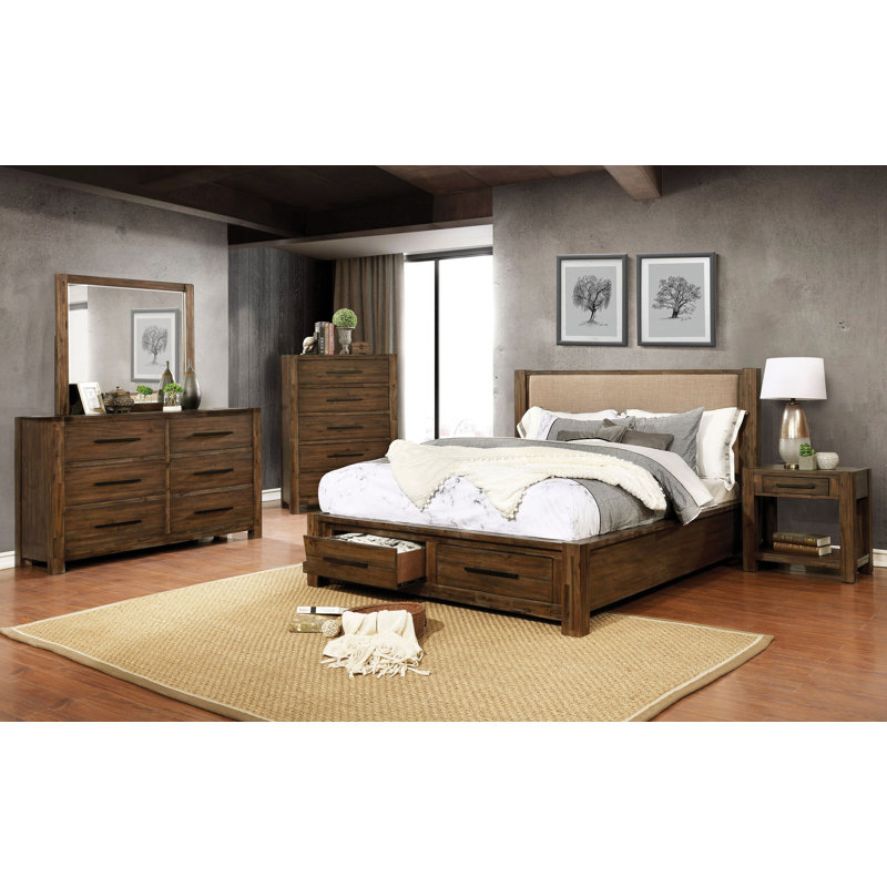 Union Rustic Shellenbarger Storage Platform Configurable ...