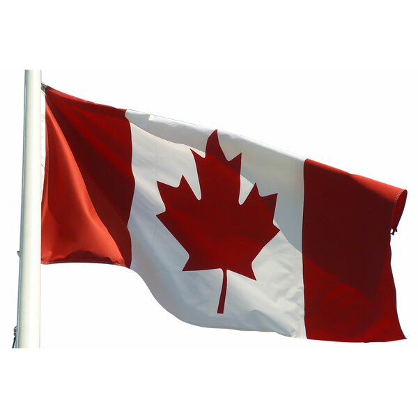 MALPLENA Canada Flag Peace Hand Luggage Protector Suitcase Cover