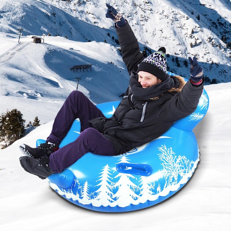 Details about   Large Inflatable Snow Tube PVC Heavy Duty For Children Adult Outdoor Sledding 