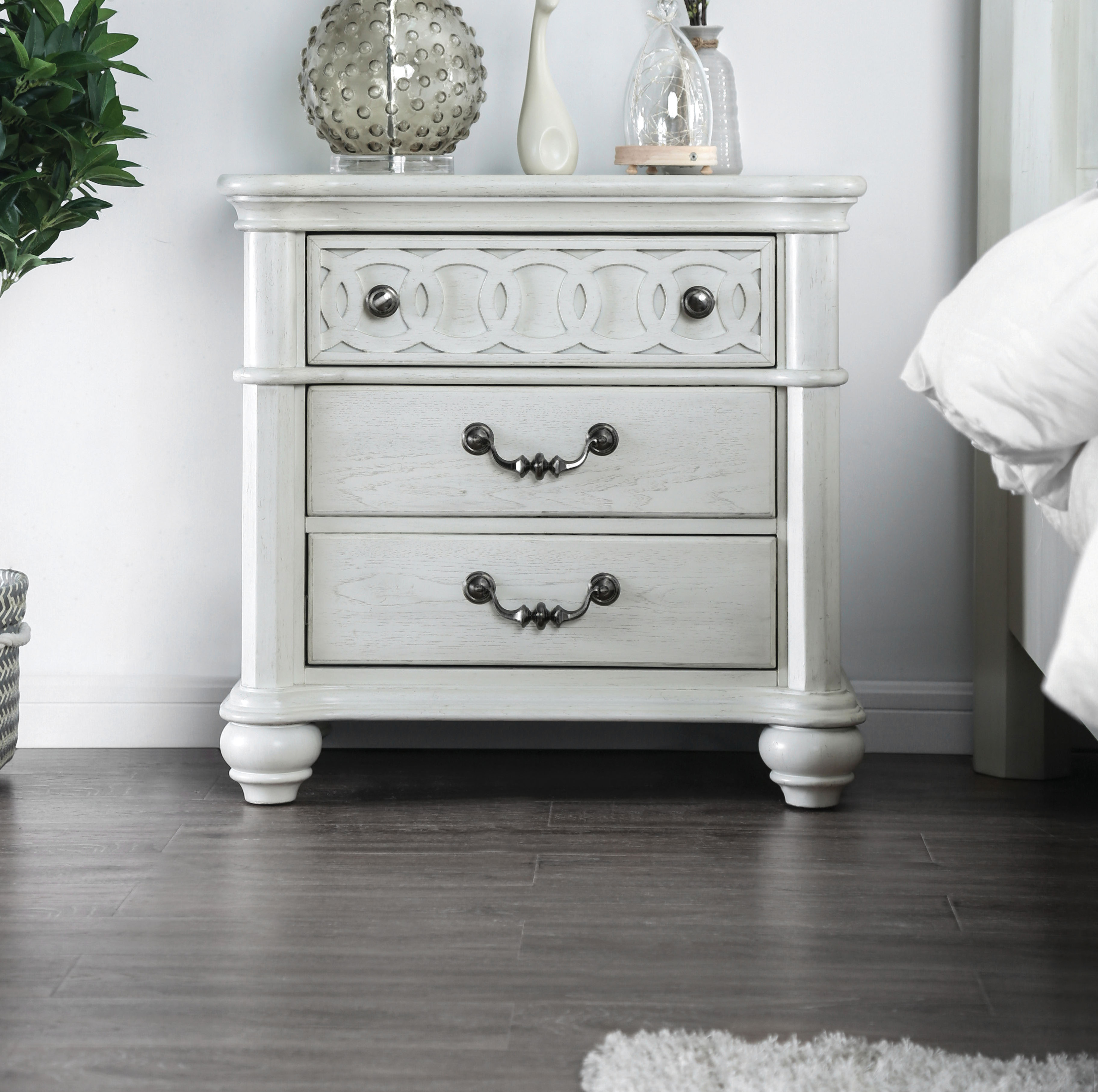 Rosdorf Park Aubrie 3 Drawer Nightstand Wayfair