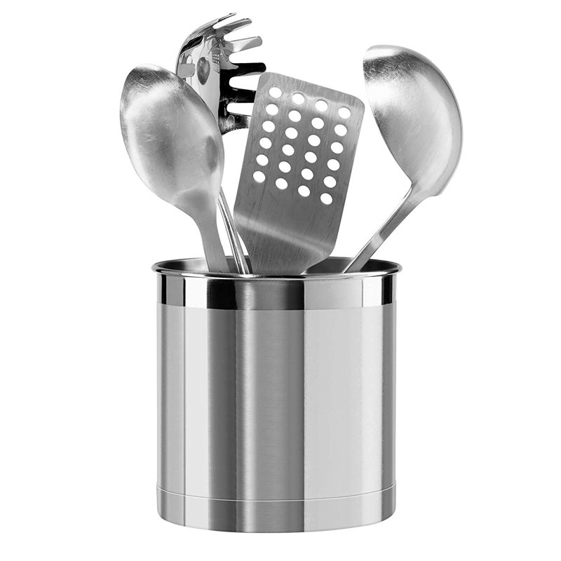 Rebrilliant Jumbo Stainless Steel Utensil Holder Reviews Wayfair Stainless Steel Utensil Holder