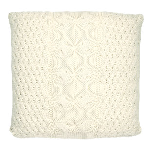 chunky cable knit pillow