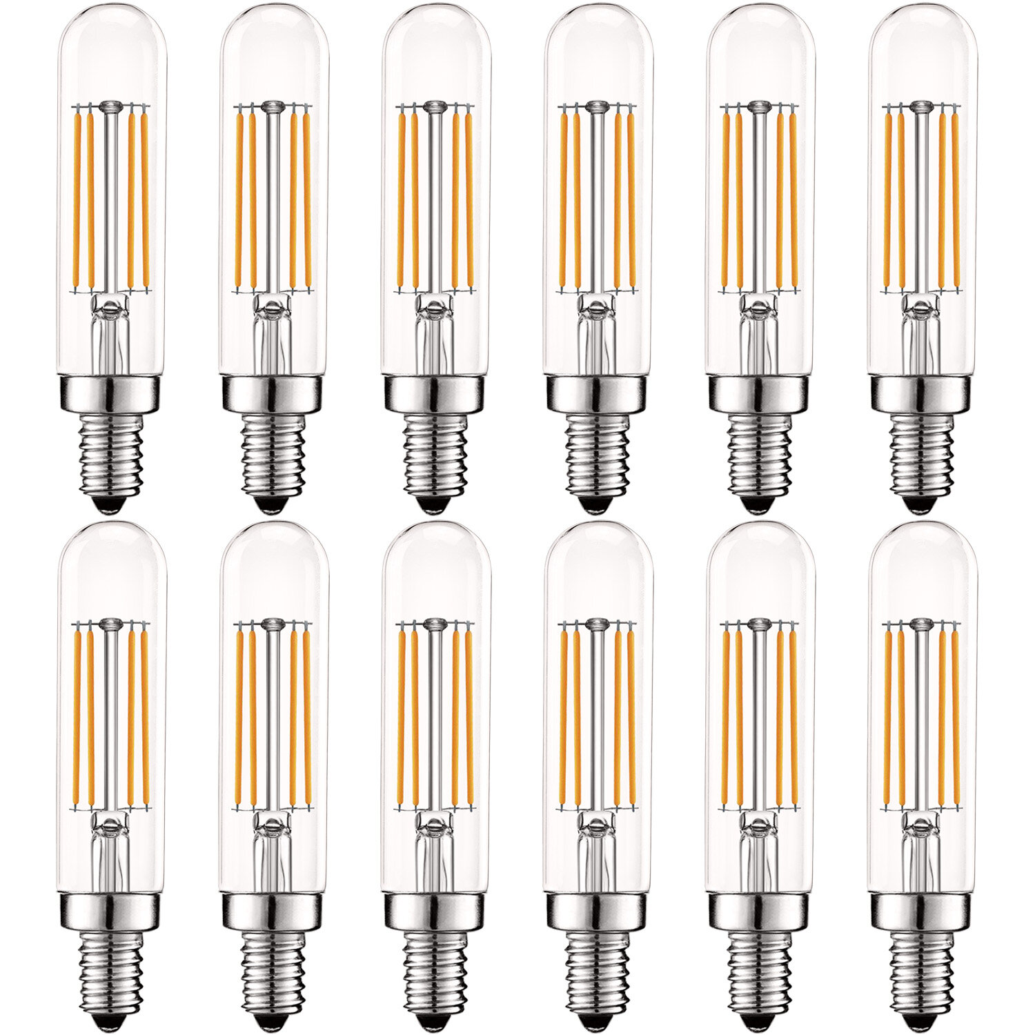 Luxrite 5 Watt (40 Watt Equivalent), T6.5 LED, Dimmable Light Bulb ...