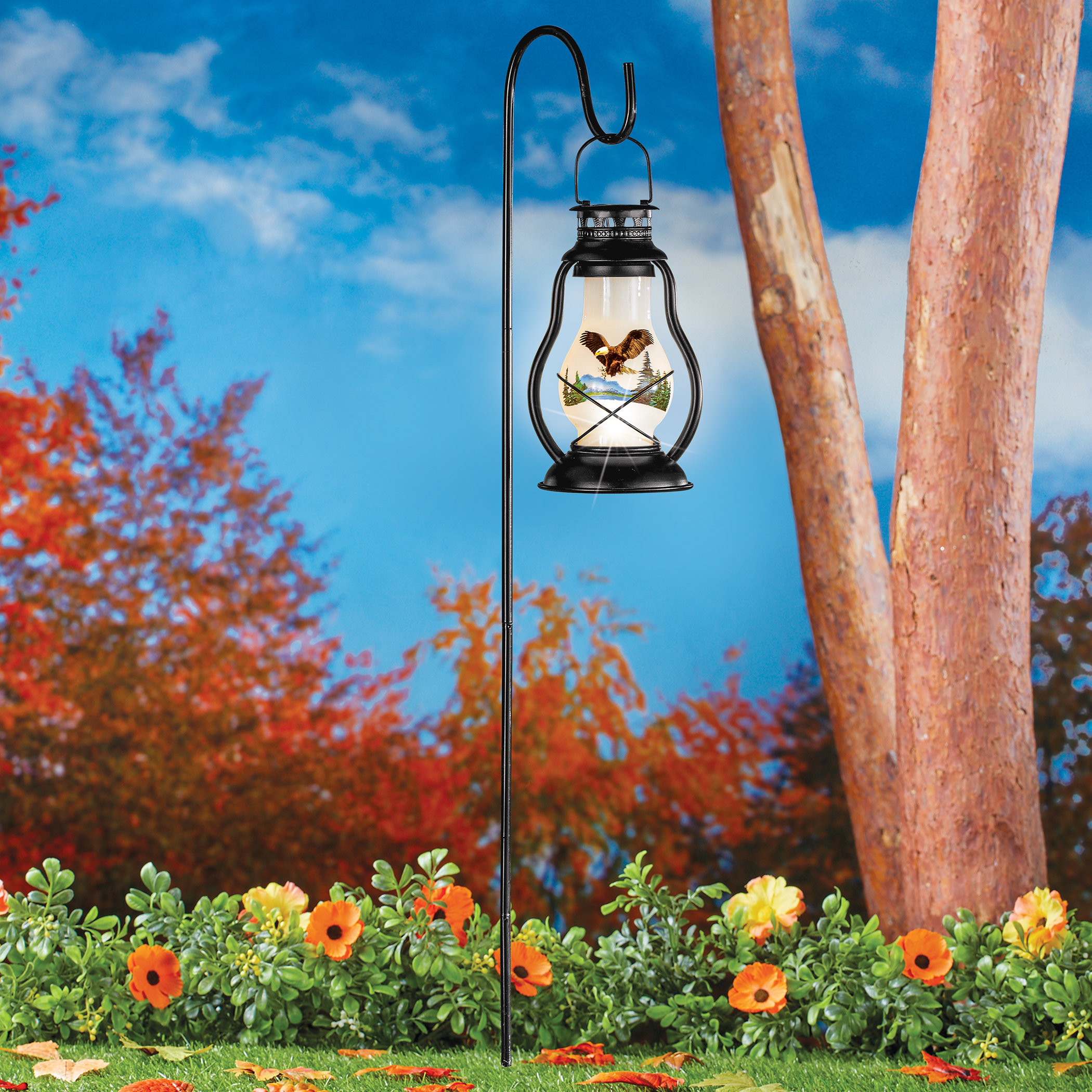 Arlmont & Co. Ketric Eagle Lantern with Hook Garden Stake Wayfair