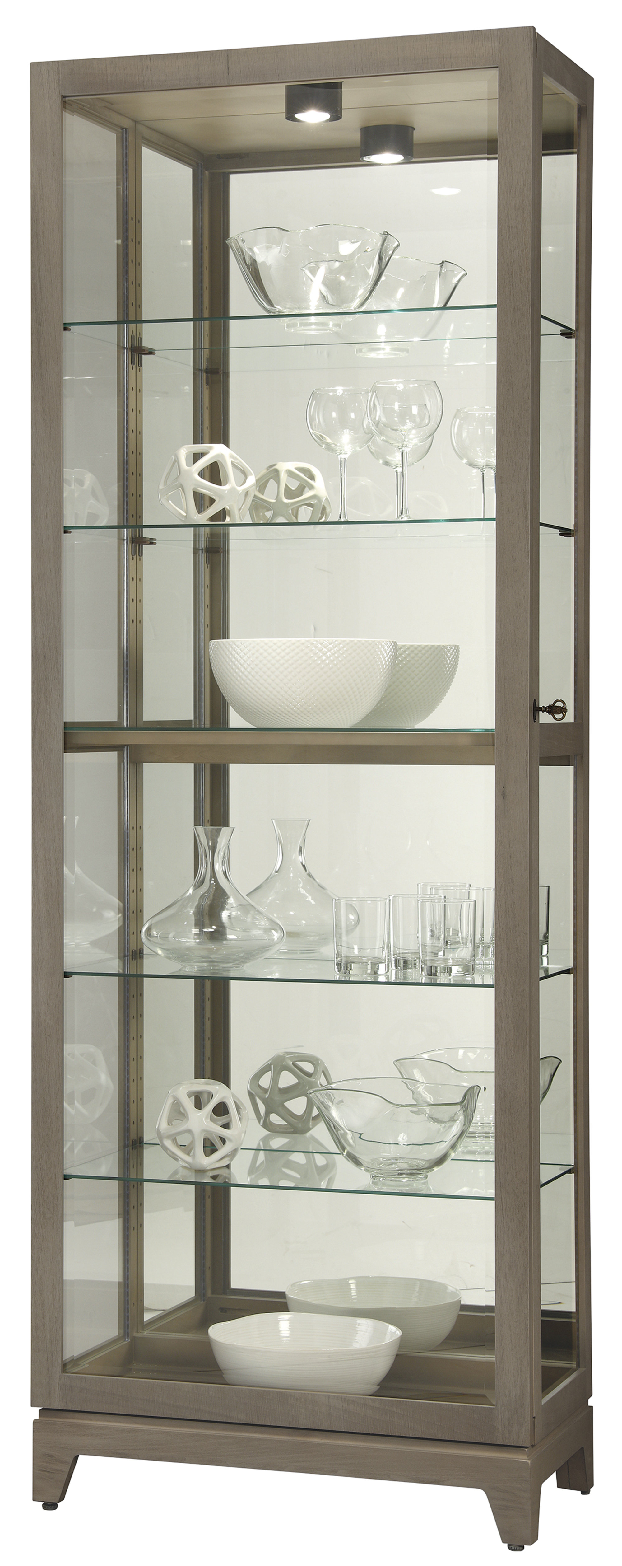 specialty lighting curio cabinet