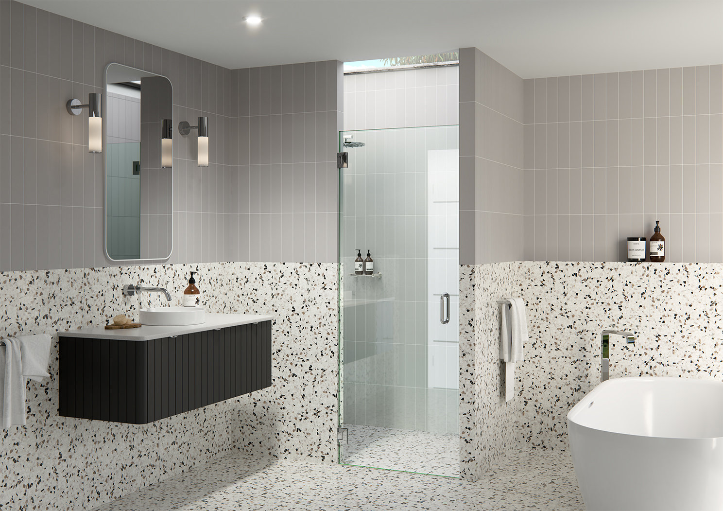 Glass Warehouse 28.25" x 78" Hinged Frameless Shower Door with