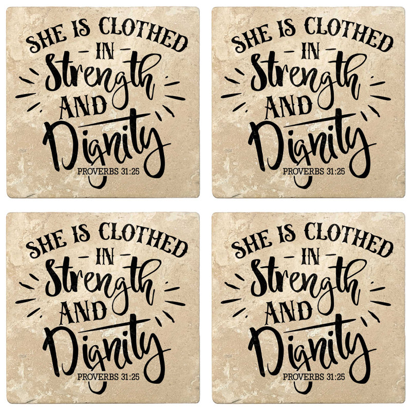 Latitude Run She Is Clothed In Strength And Dignity Absorbent
