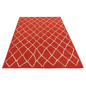 Zahra Orange Indoor/Outdoor Area Rug