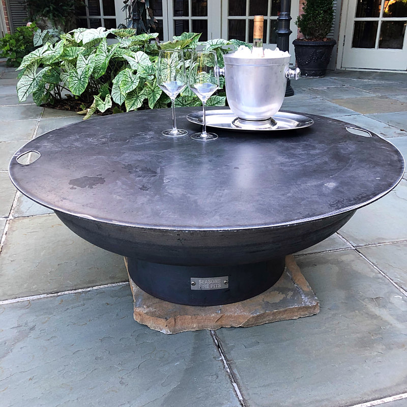17 Stories Harrogate Steel Wood Burning Fire Pit Reviews Wayfair Harrogate Steel Wood Burning Fire Pit