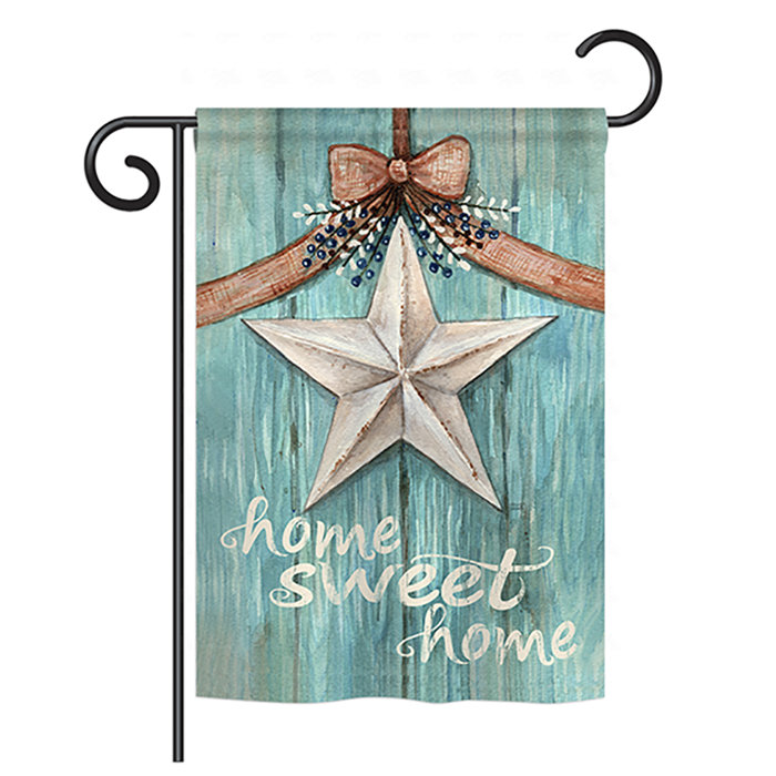 Breeze Decor Welcome Barn Star 2 Sided Polyester Garden Flag