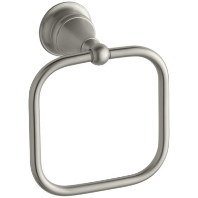 Essence Bath Towel Ring Satin Nickel Finish