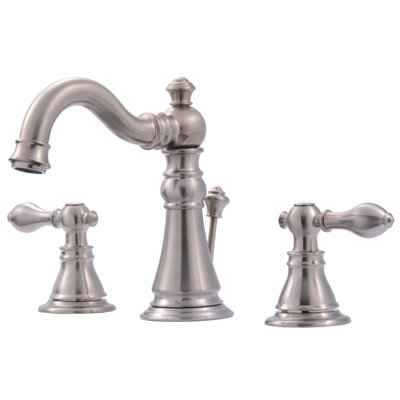 Ultra Faucets Widespread Bathroom Faucet With Optional Pop Up