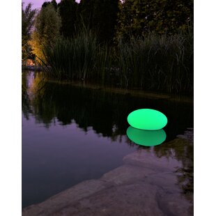 Faszcza White Solar Powered LED Outdoor Floating Light By Sol 72 Outdoor