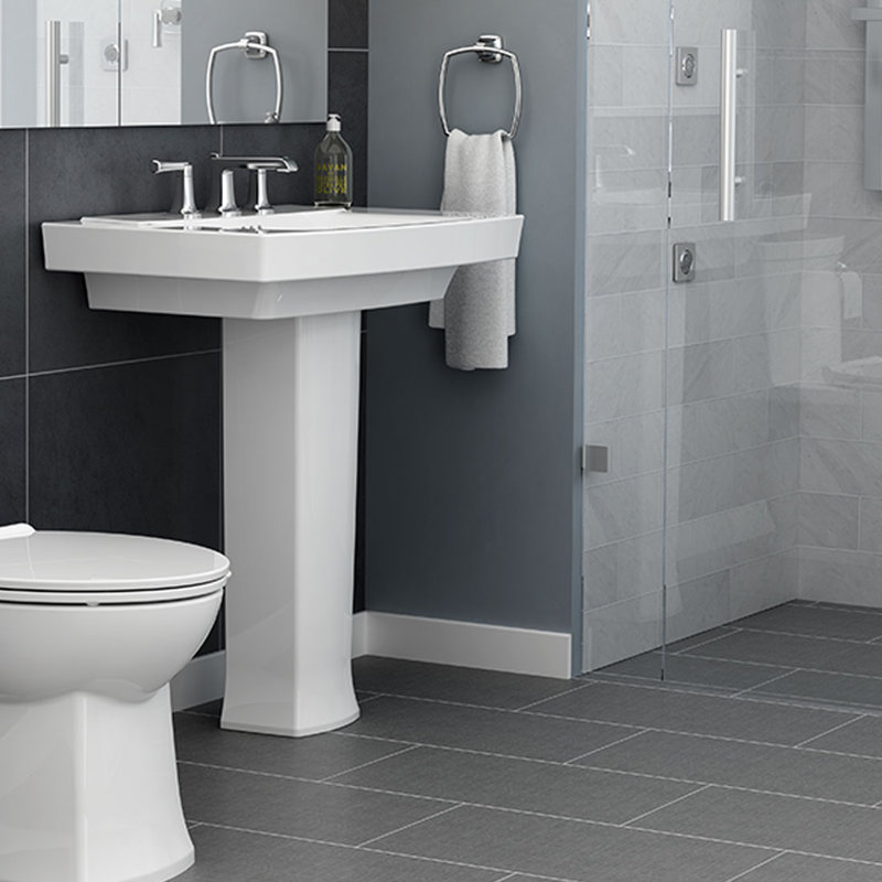 American Standard Townsend 29.25" Tall Ceramic Rectangular ...