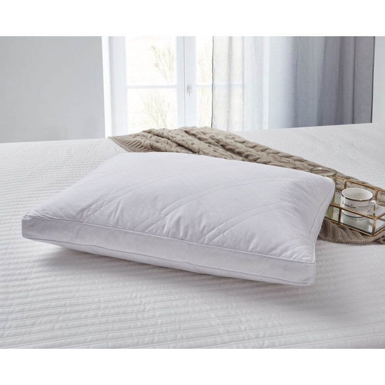 quilted feather pillow