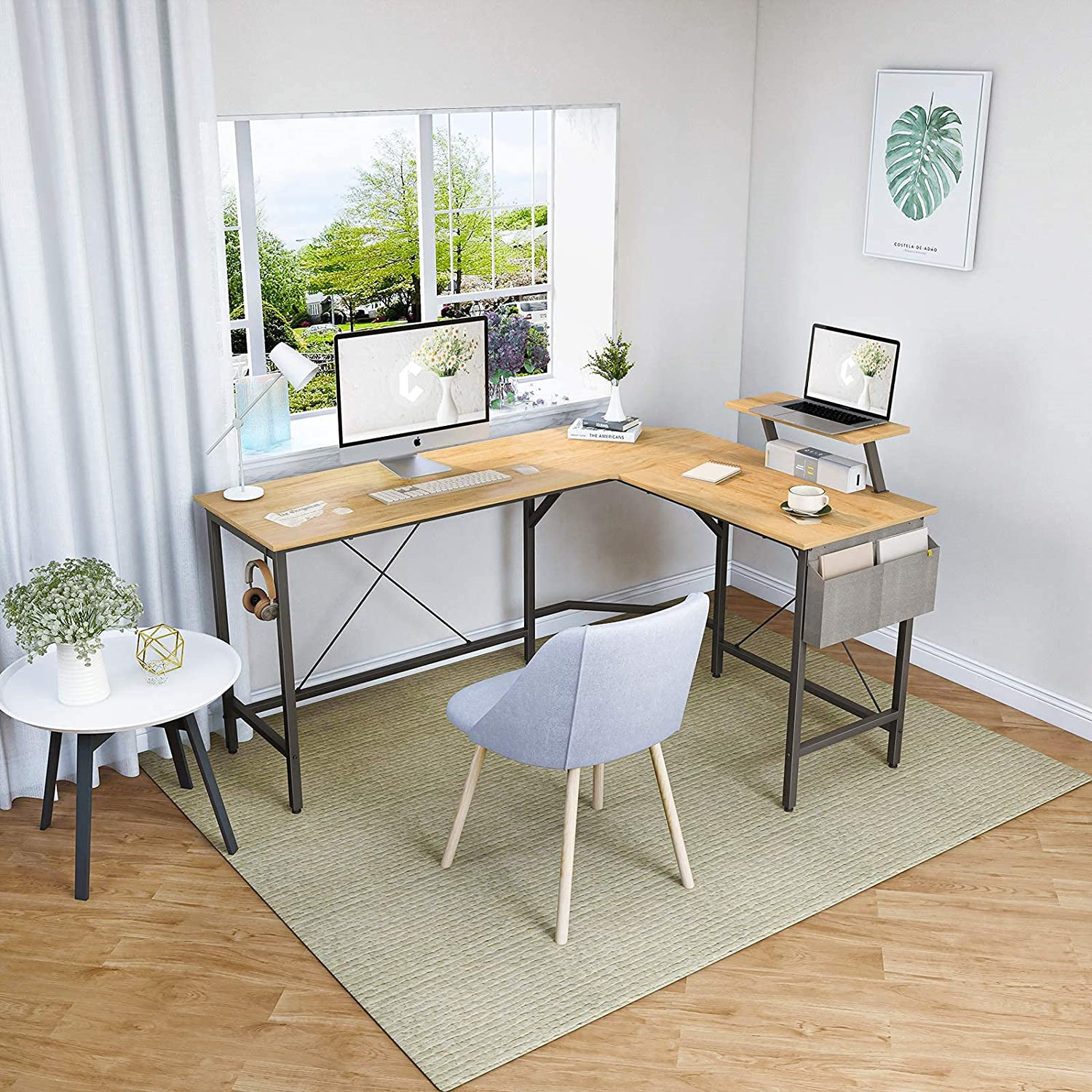 Inbox Zero Demitric Reversible LShape Desk Wayfair