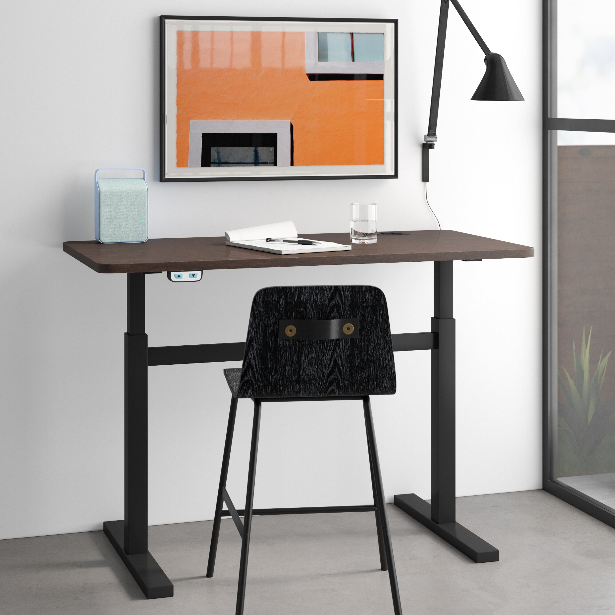 Montana Height Adjustable Standing Desk Reviews Allmodern