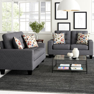 grey living room chair