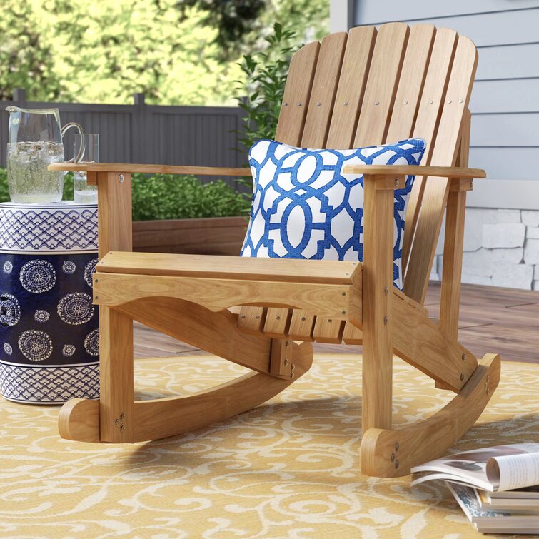 Wooden Adirondack Chair in Natural Stain