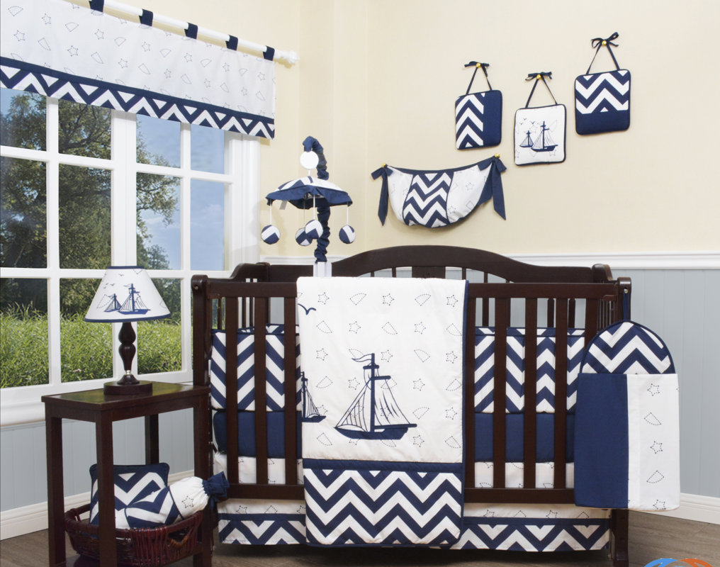 Design Nautical Baby Bedding crib bedding sets youll love wayfair explorer nautical 13 piece set