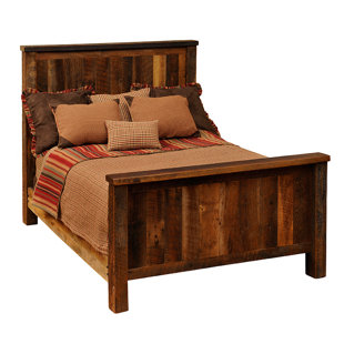 Rustic Barnwood Bed Wayfair Reclaimed Barnwood Platform Bed