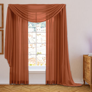 Burnt Orange Sheer Curtains Wayfair Quickview