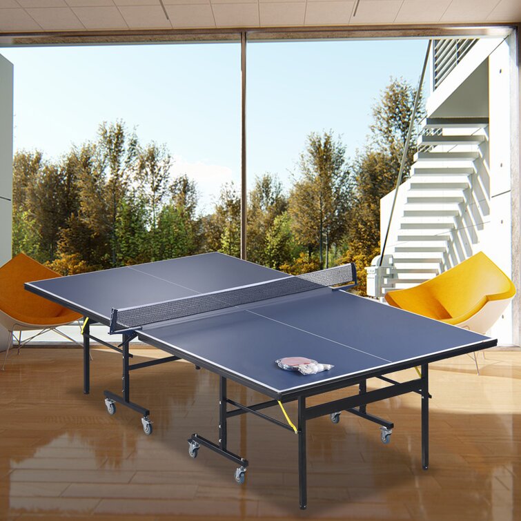 Official Size Table Tennis Ping Pong Table Indoor/Outdoor With Paddle And Balls 