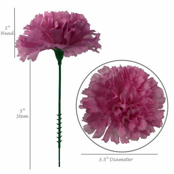 Mercer41 Silk Carnation Pick Flower Arrangements Planter | Wayfair