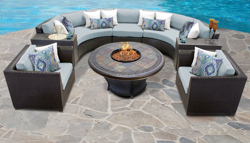 Tempe Aluminum Propane Fire Pit Table