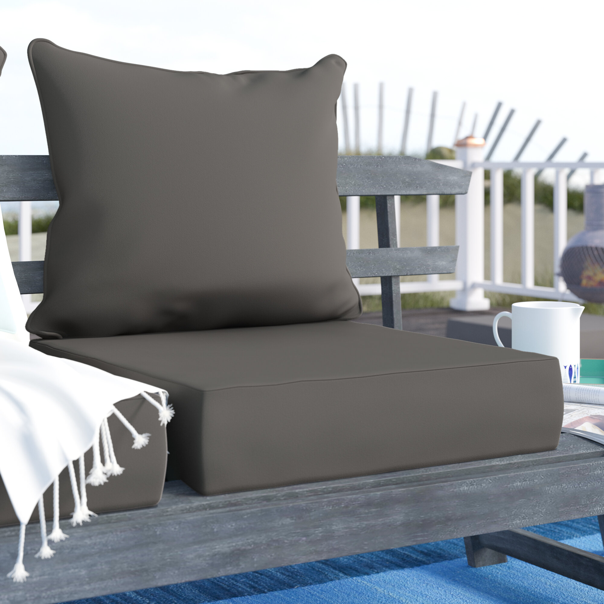 Outdoor Grey Patio Furniture Cushions You Ll Love In 2020 Wayfair