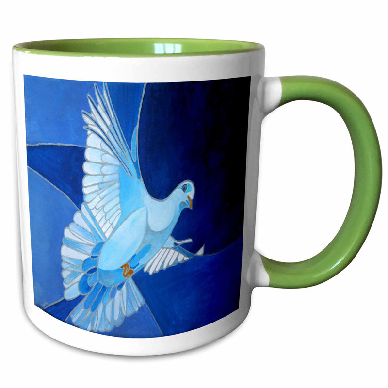 East Urban Home Sullivan Dove The Peace Dove Is A Common Christian Symbol Of The Holy Spirit Coffee Mug Wayfair Blue background with bright rays.easter.symbol of purity. wayfair com