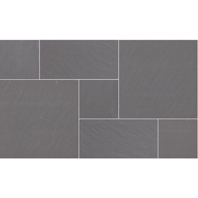 Matte Porcelain Paver Pattern Kit (8 Sq. Ft.)