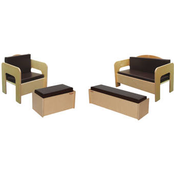 epping adjustable height kids 3 piece rectangular table and chair set