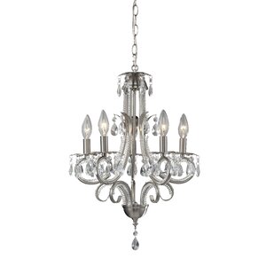 Pearl 5-Light Candle-Style Chandelier