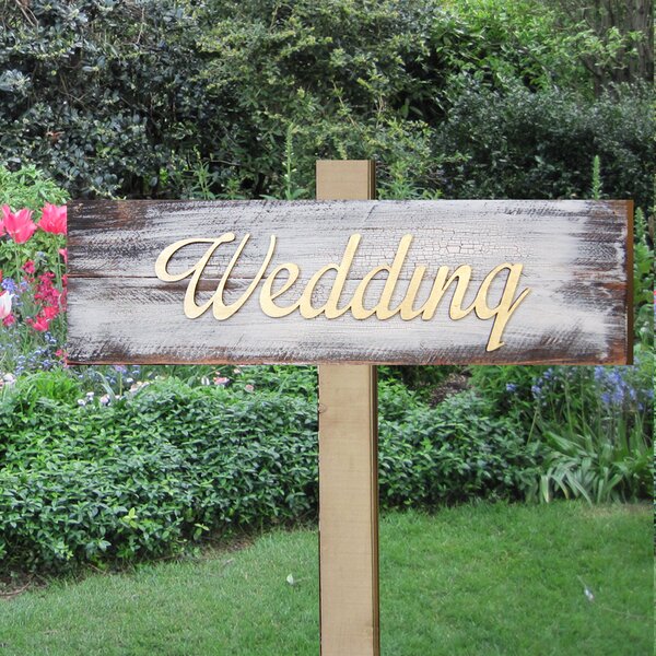 aMonogramArtUnlimited Wedding Sign | Wayfair