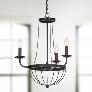 Leechburg 3-Light Candle-Style Chandelier