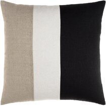 The Pillow Collection Xander Stripes Blue Down Filled Throw Pillow 