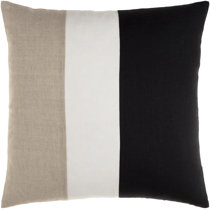 black linen throw pillows