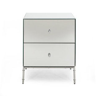 Go to store & view more images Rigby Modern Mirrored 2 Drawer Accent Chest by Mercer41
