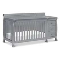 dark grey crib