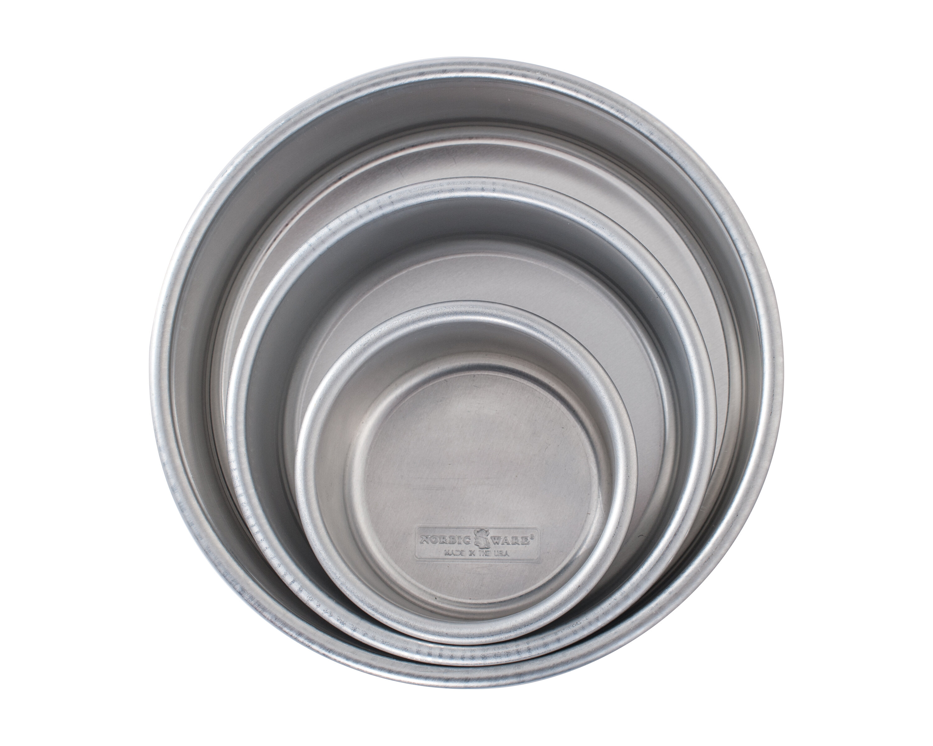 and 4 Inches 3-Piece Set Includes Pan Sizes in 8 6 Commercial Aluminum Round Cake Pans 