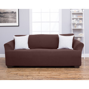 Amilio Box Cushion Sofa Slipcover by Home Fashion Designs