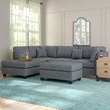 Hemphill 104" Reversible Sectional with Ottoman