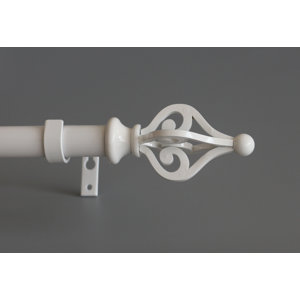 Portia Single Curtain Rod and Hardware Set