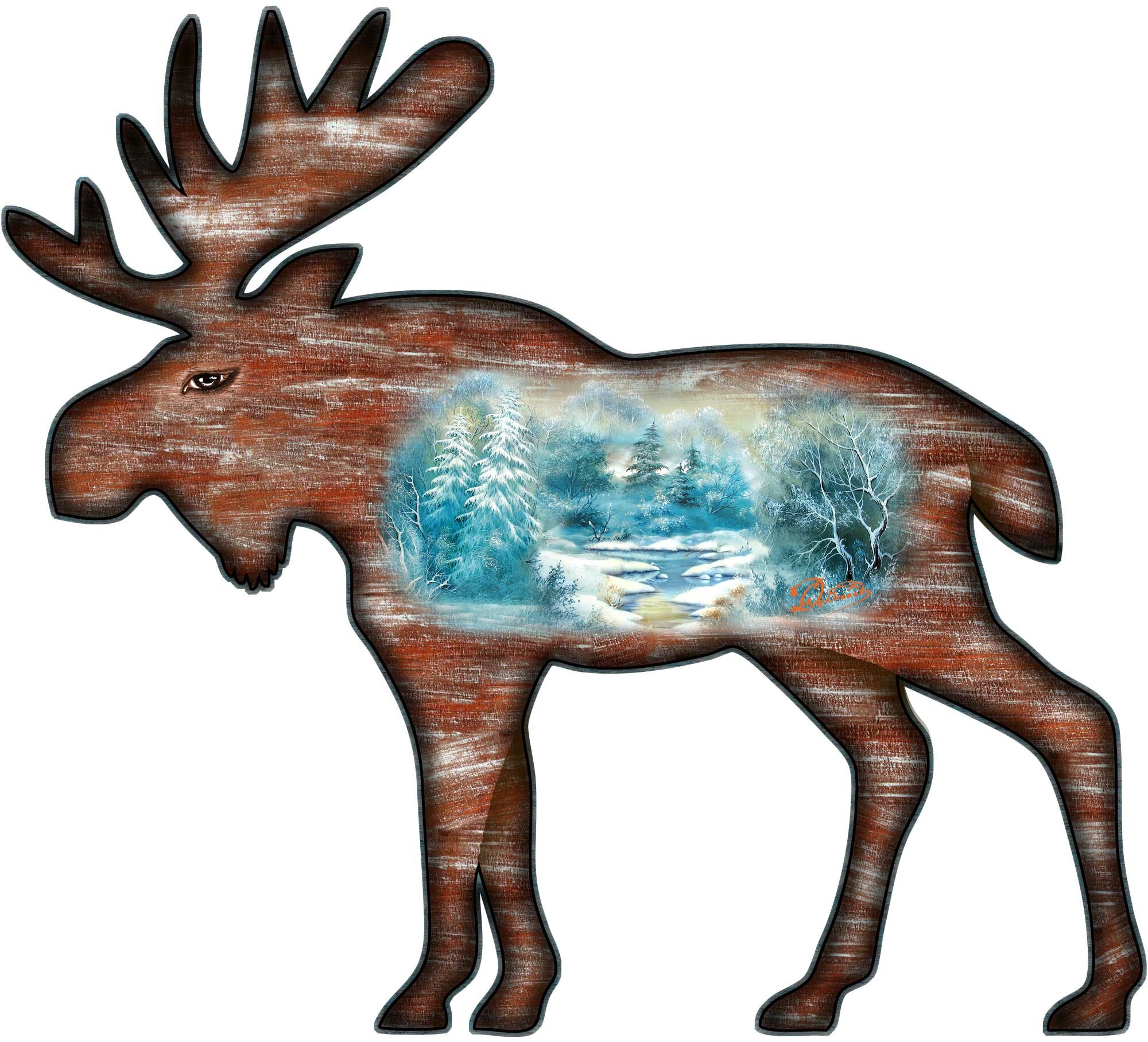 Millwood Pines Moose Shaped Magnet | Wayfair