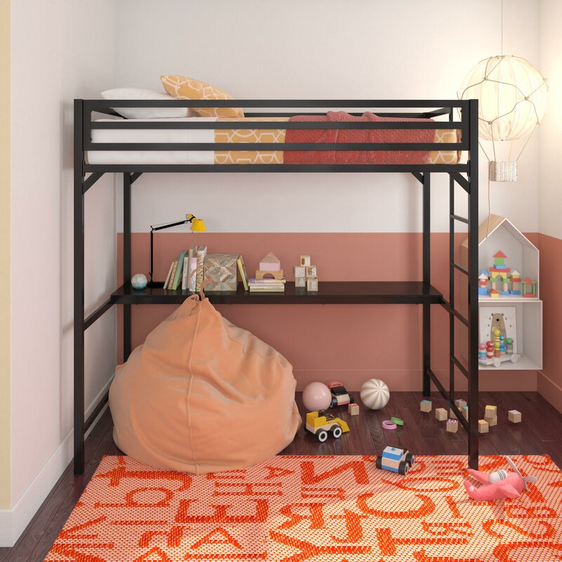loft bed frame with desk