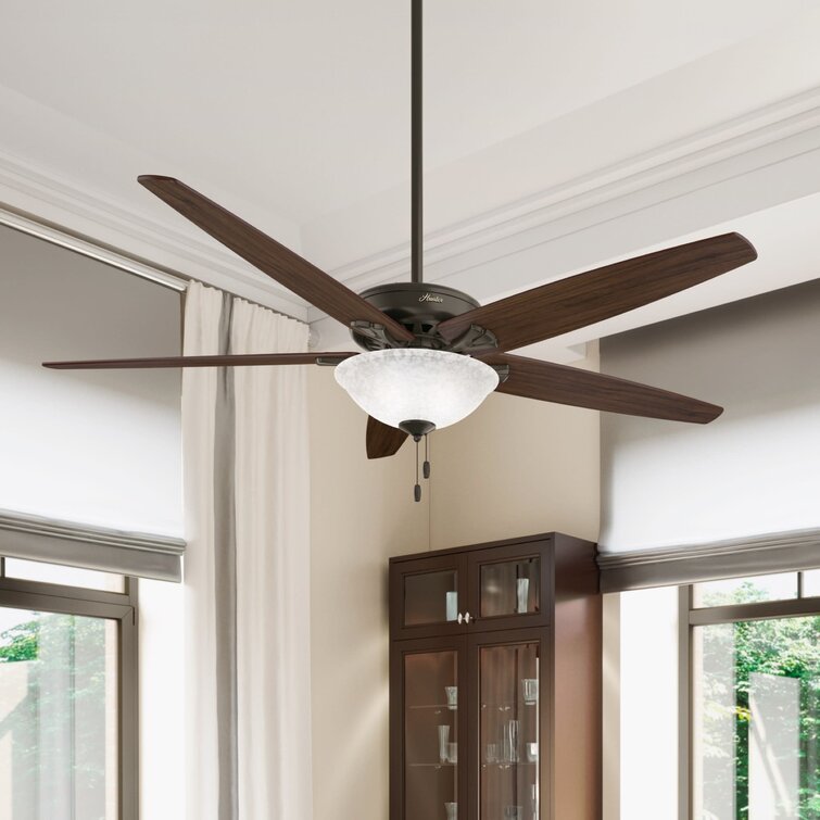 Hunter Fan Stockbridge® 70'' Ceiling Fan with Light Kit & Reviews | Wayfair