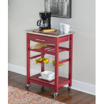 Wayfair | Kitchen Carts Red Kitchen Islands & Carts You'll ...