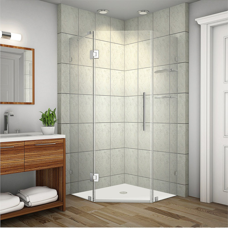 Aston Neoscape Gs 38 X 72 Neo Angle Hinged Shower Enclosure Reviews Wayfair